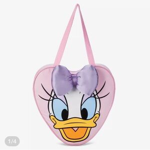 Disney Pink and Purple Daisy Duck Heart Bag